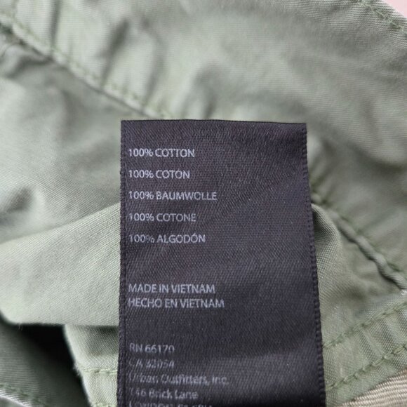 BDG Cargo Carpenter Pant Womens Sz 4 Green Utility Baggy Relaxed Wide Leg Skater - Picture 10 of 13